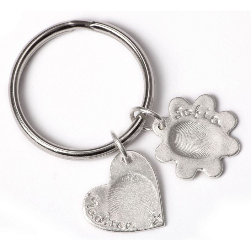 Double Keyring with Two Standard Charms