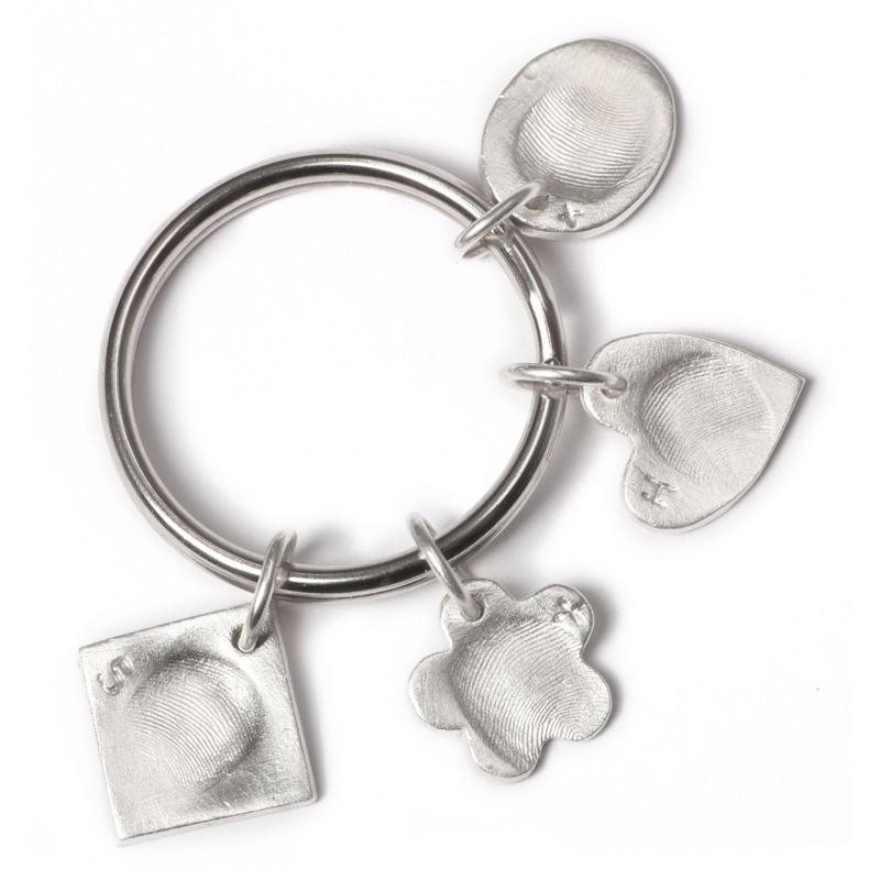 Quadruple Keyring with Four Small Charms