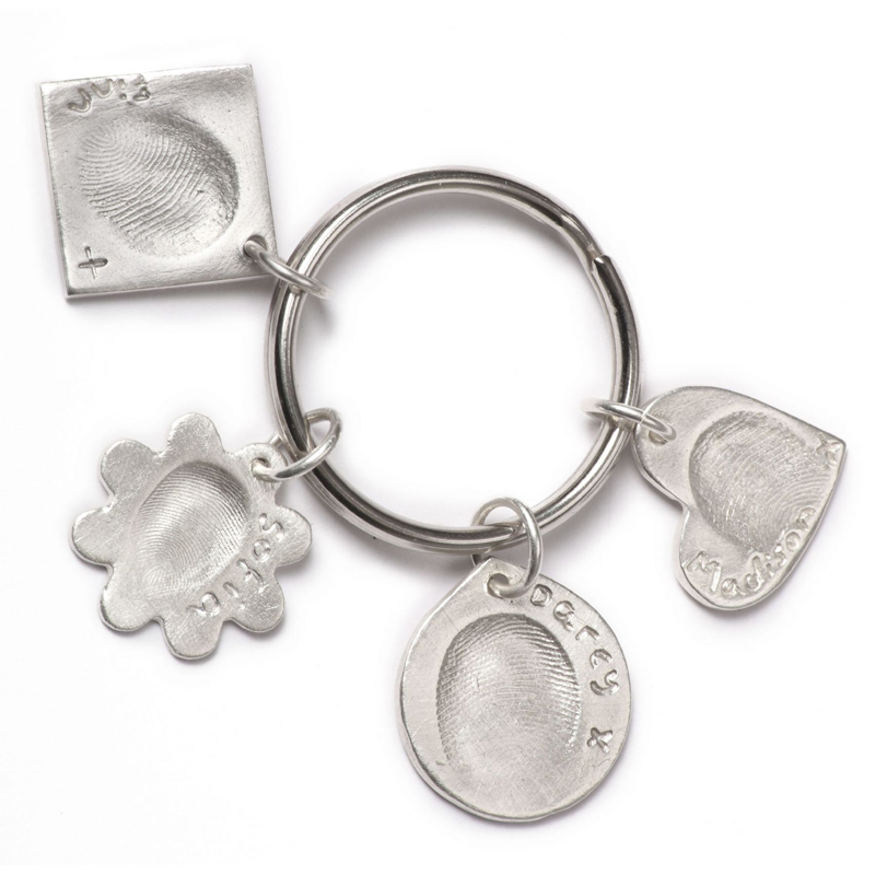 Quadruple Keyring with Four Standard Charms