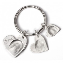 Triple Keyring with One Small, One Standard and One Medium Charm