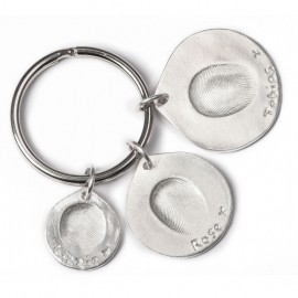 Triple Keyring with One Standard, One Medium and One Large Charm